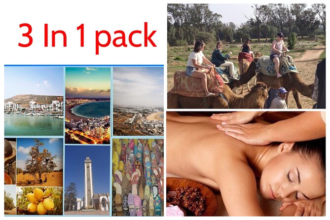 3 in 1 = city tour half day + camel ride 2hours + hammam massage 2hours - Guide and vehicle: why small-group matters on a full day