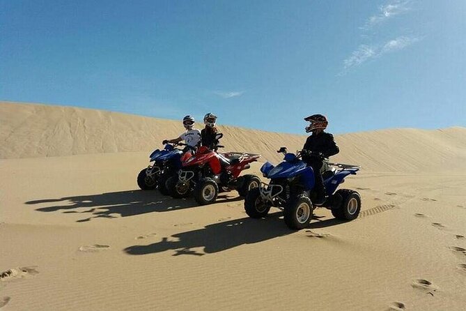 4 Activities in 1 pack :Camelriding/Boat trip/Quad/Massage-Hammam - ATV/quad at Ihchach: helmets on, sand under your feet