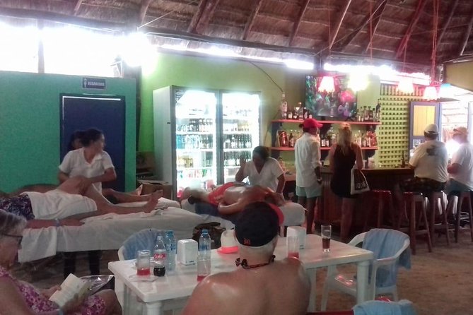 ADULTS GOLD A day at the beach at Los Arrecifes Restaurant-Open Bar And Massage. - Getting There in Costa Maya: Budget a Little Extra for Transport