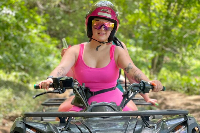 ATV and Bamboo Rafting With limestone foot massage and transport - Bamboo Rafting Next: Slower Water After the Thrills