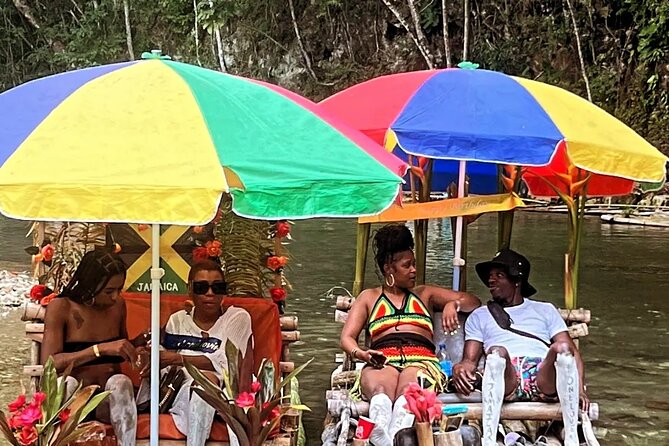 Bamboo rafting with Limestone Foot Massage free rum taste - The limestone foot massage: a natural treat you get included