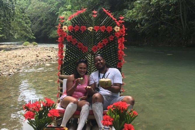 Bamboo River Rafting Limestone Foot Massage in Montego Bay Ja. - Boarding the 50-foot bamboo raft: what the experience actually feels like