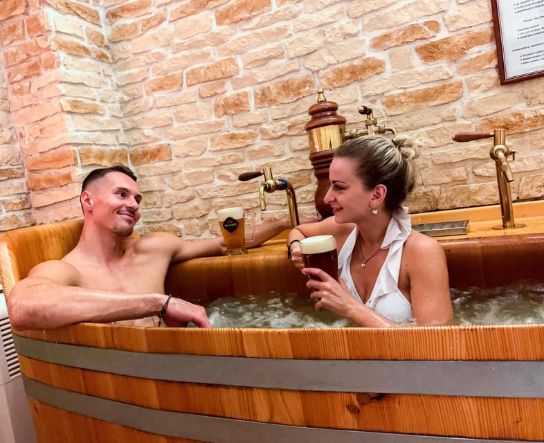 Caroline Bernard Beer Spa Prague with Beer & Massage Option - Your private spa timeline: from welcome tour to heated bed
