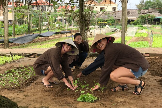 Gardening at Tra Que Vegetable Village and cooking class - Buffalo-Back Photo Moment in the Grassland