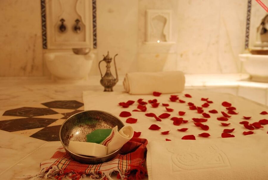 Icmeler VIP Turkish Bath, W/Oil Massage, Free, Hotel Service - Warm humid room and göbektaşı: where you rest before peeling