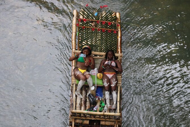Lethe Bamboo River Rafting and Limestone Foot Massage Experience - The limestone foot massage right on the raft