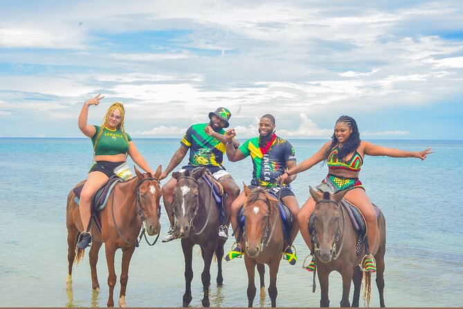 OCEAN HORSE-BACK RIDING & BAMBOO RAFTING + Limestone MASSAGE - Bamboo rafting on the Stann and St Mary river (45–60 minutes of easy motion)