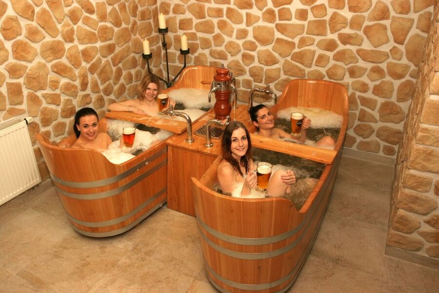 Prague: Beer Spa Bernard with Beer and Massage Option - Location at Hotel Prague Center Plaza: easy to find, built for comfort