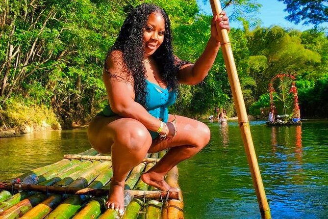 Private Montego Bay Bamboo Rafting with Limestone Foot Massage - The Bamboo Raft Ride: What the 30-Foot Craft Feels Like